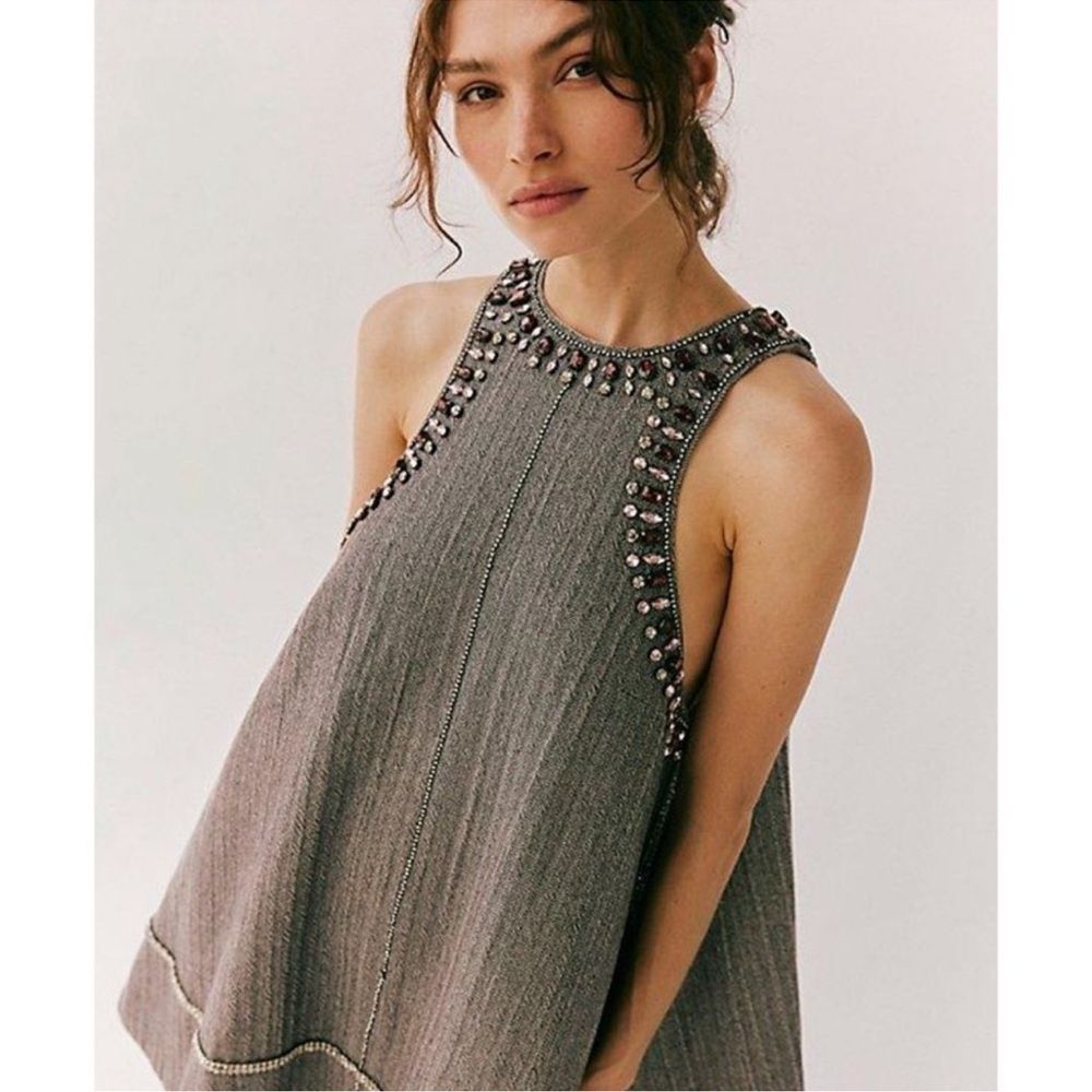 Free People "You're A Gem Mini Dress" - Picture 4 of 14